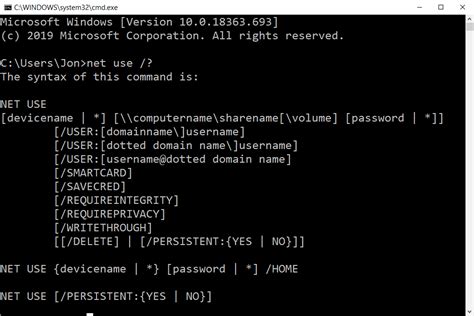 net use command|Iba pa.